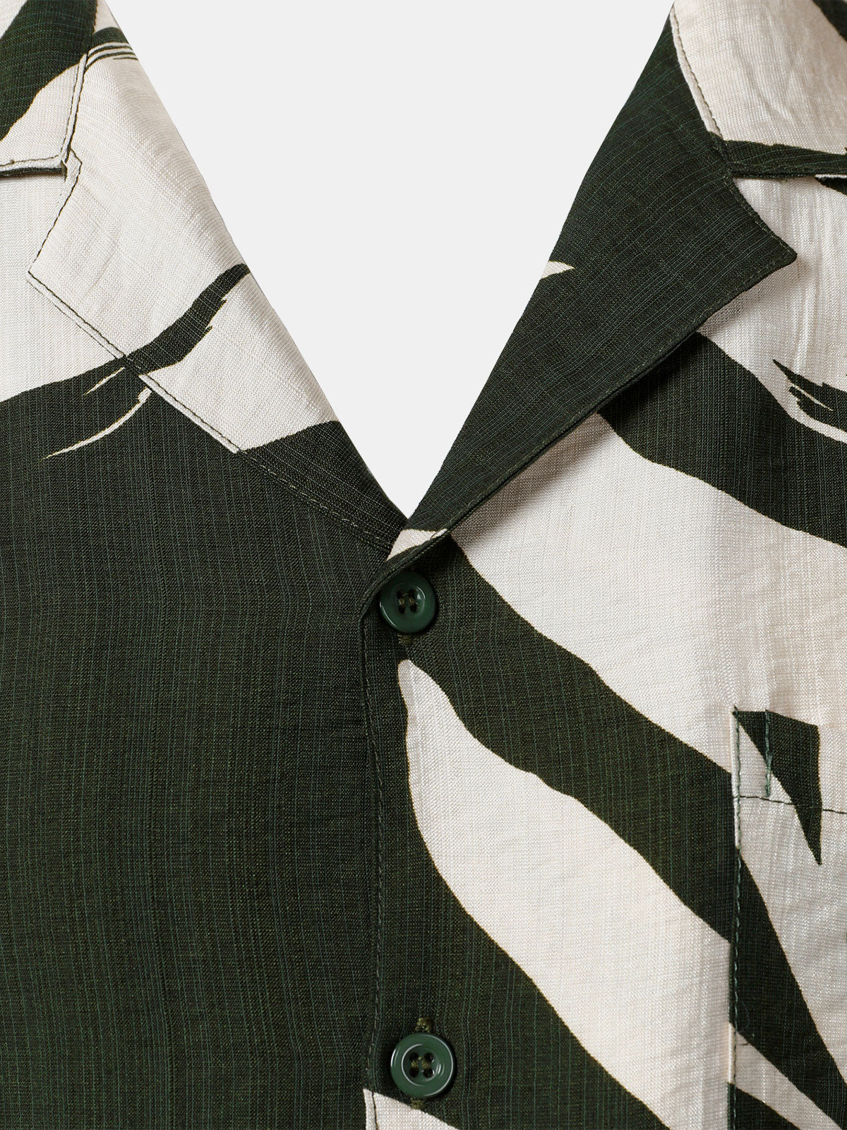 Camisa Tropical estampado Pocket Holiday de manga corta para hombre