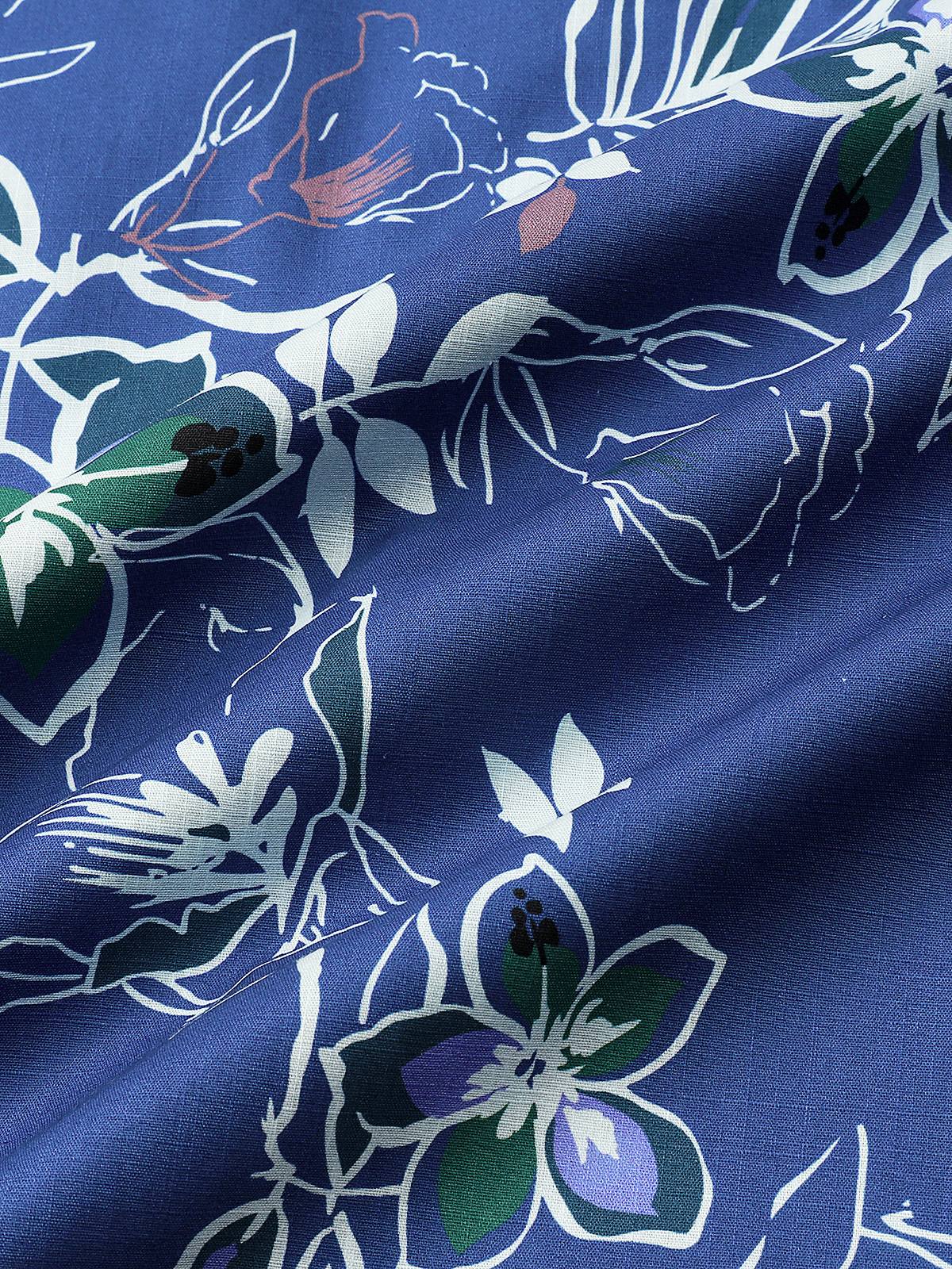 Camisa Tropical de manga corta Beach Leisure de algodón para hombre