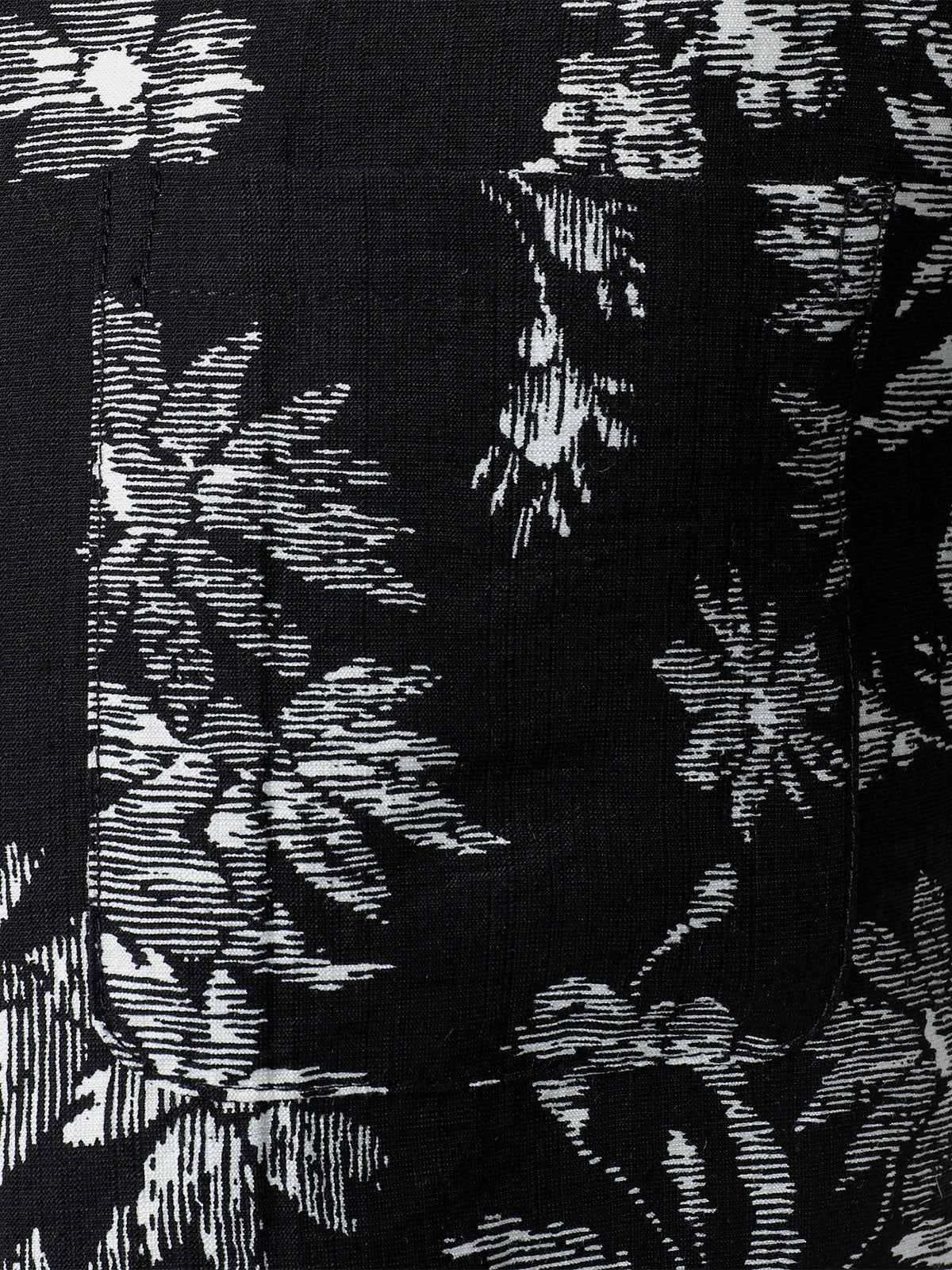 Camisa Black Tropical floral estampado casual Hawaiian para hombre