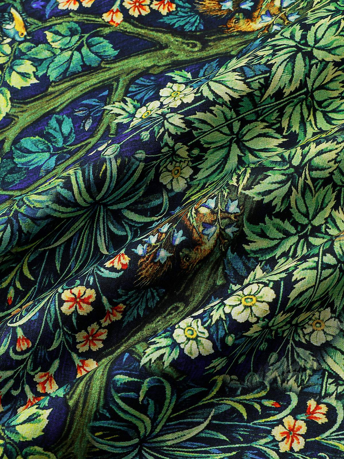 Camisa Tropical Green Botanical de algodón Hawaiian para hombre
