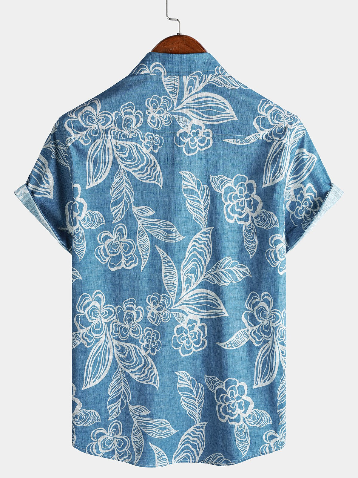 Camisa casual de manga corta Tropical floral Leisure para hombre