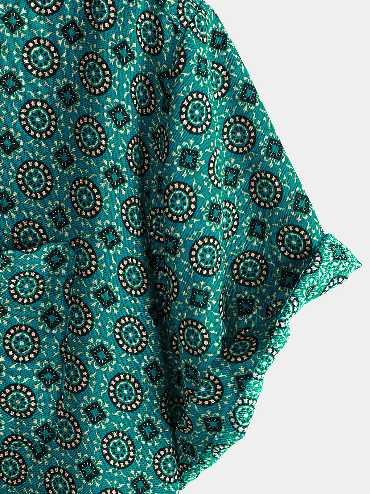 Camisa Button Up vintage Summer Holiday de manga corta para hombre