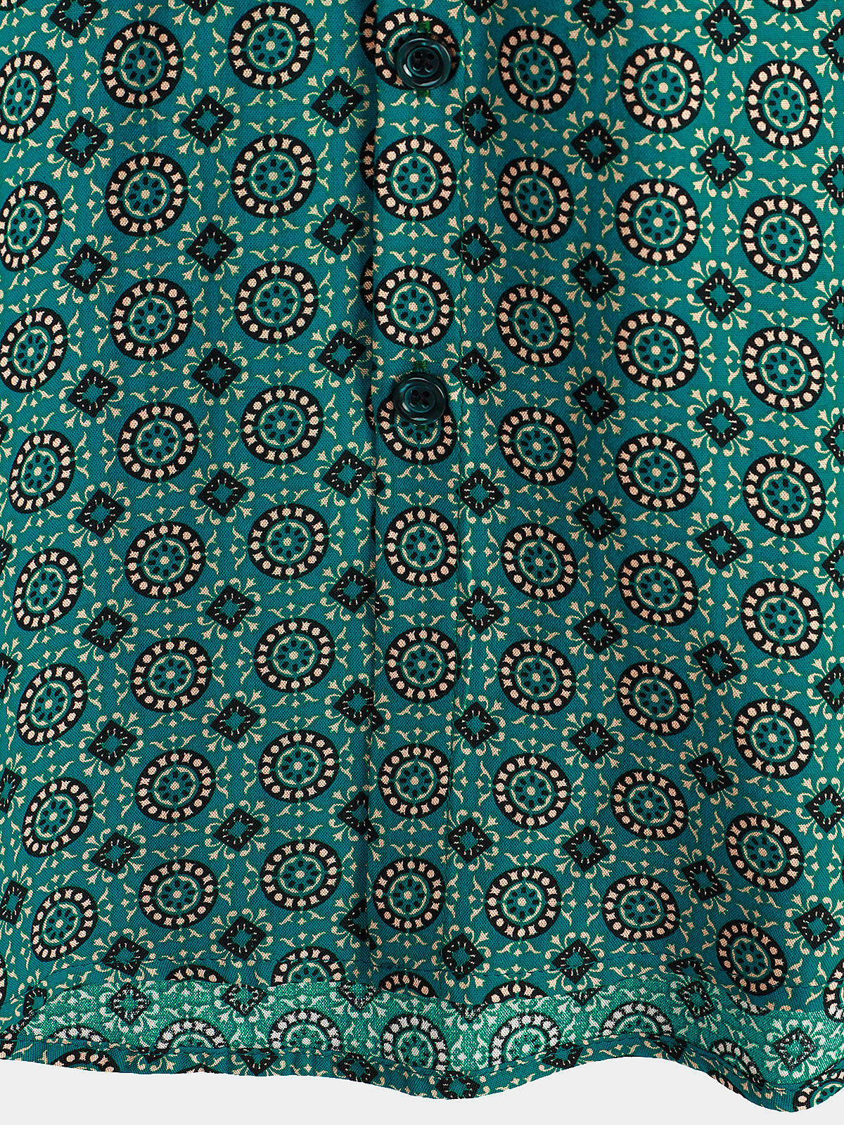 Camisa Button Up vintage Summer Holiday de manga corta para hombre