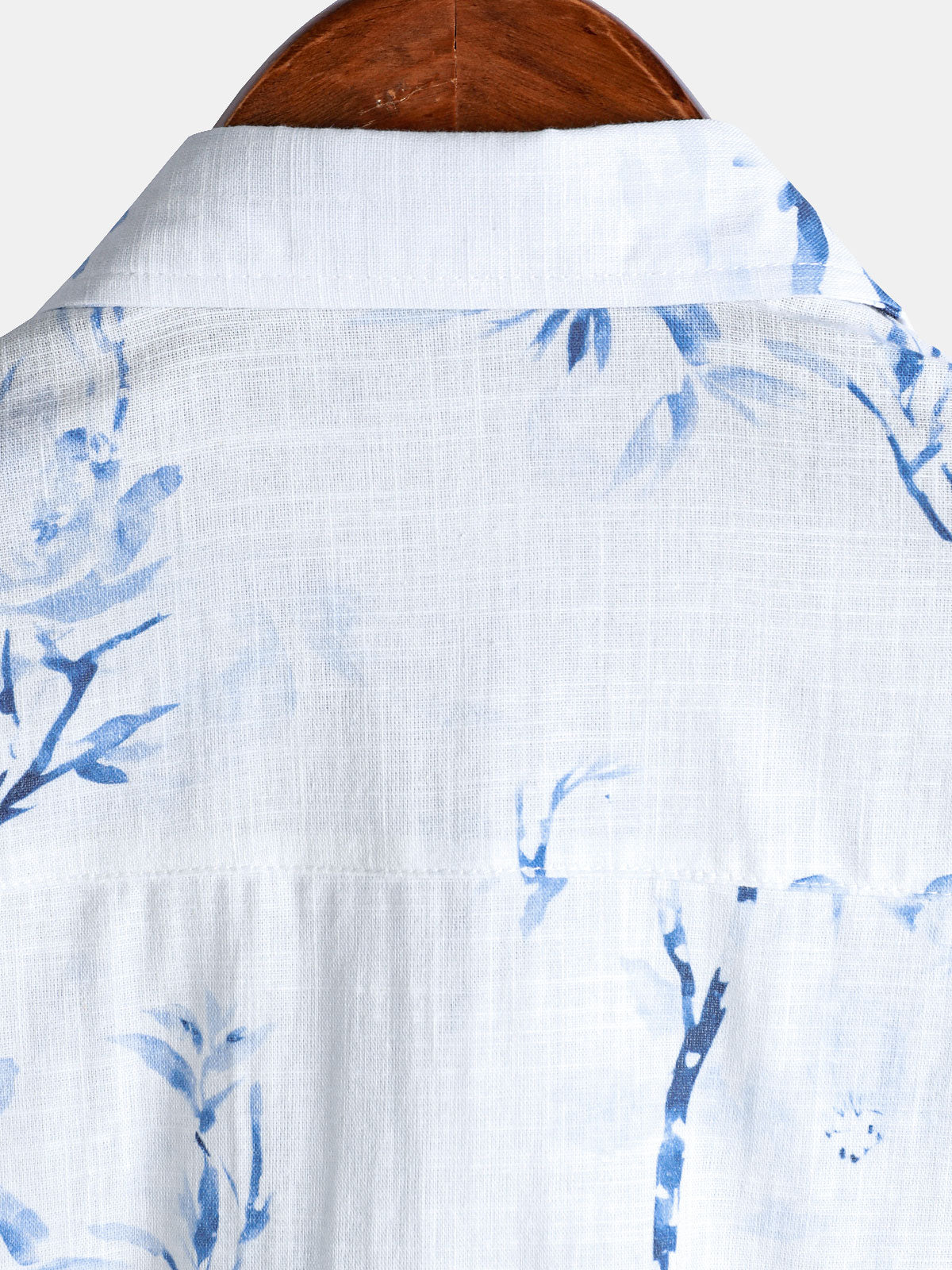 Camisa Elegant Blossom estampado casual de manga corta para hombre