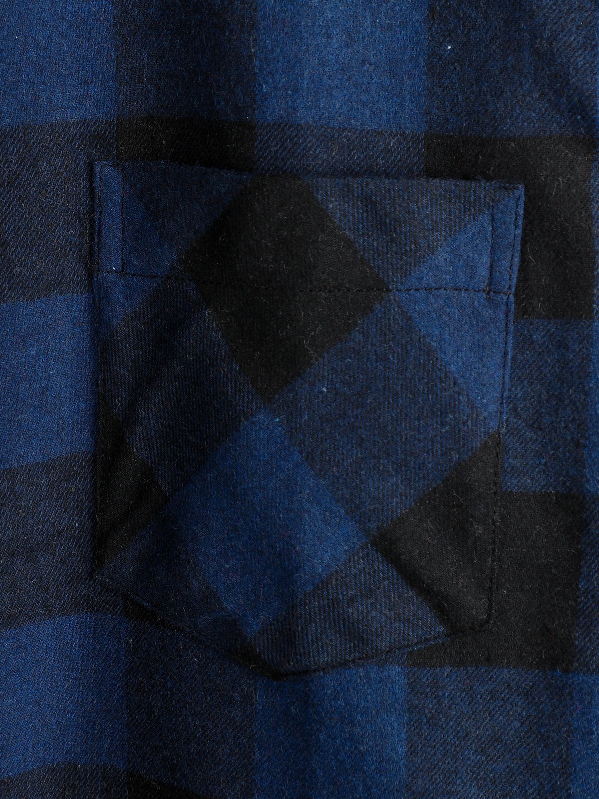 Camisa de algodón de manga larga a cuadros para hombre