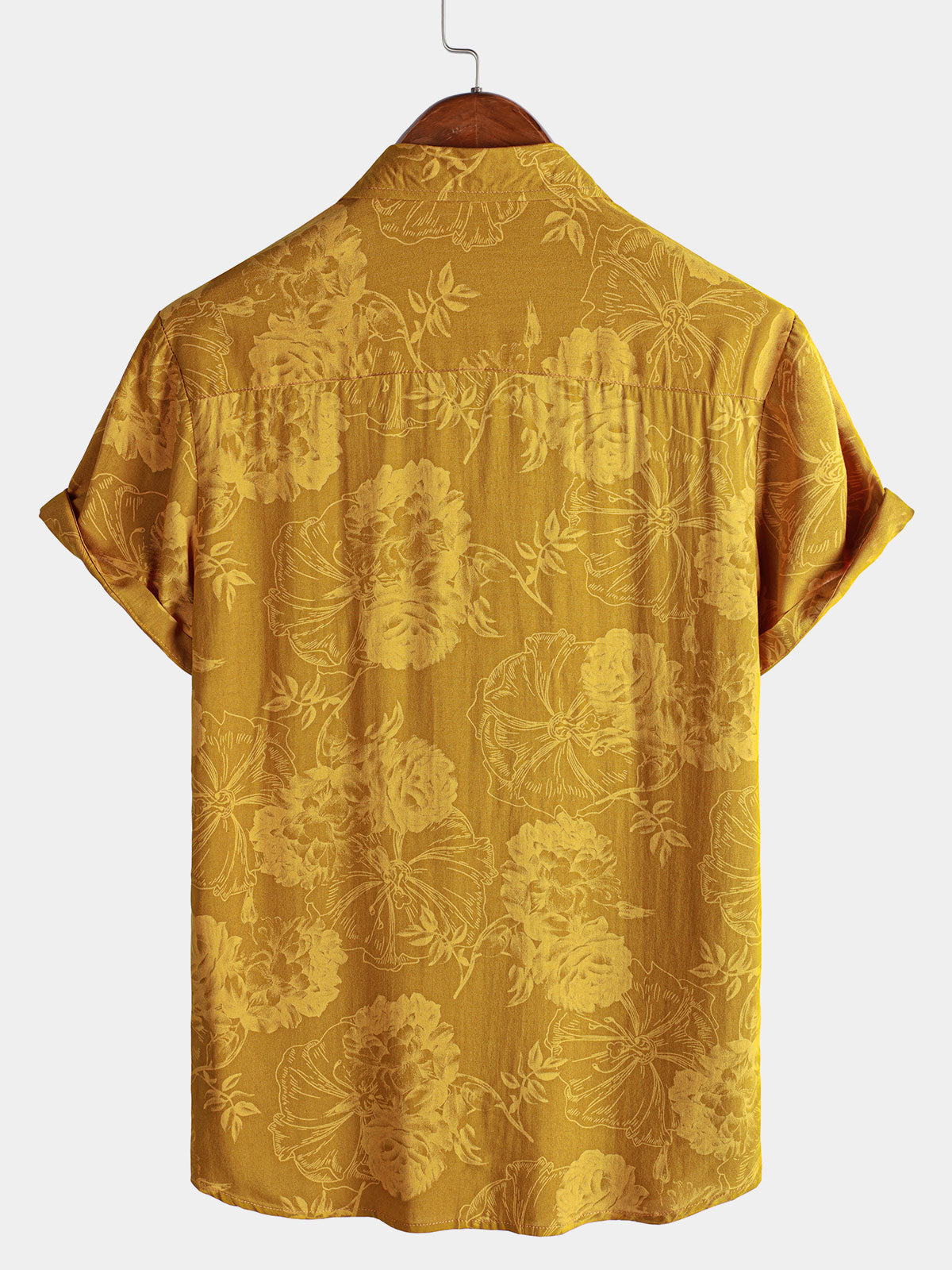 Camisa Hawaiian floral de manga corta Summer Beach para hombre