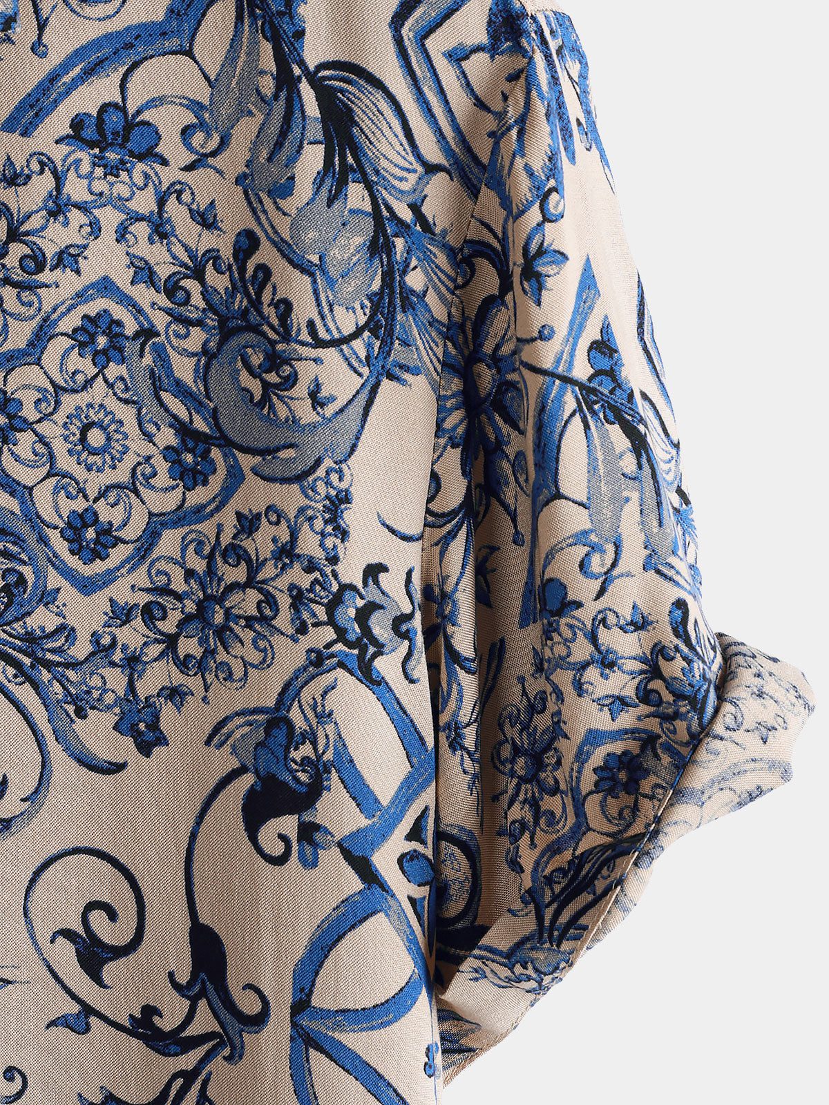 Camisa Hawaiian floral Summer Beach de manga corta para hombre