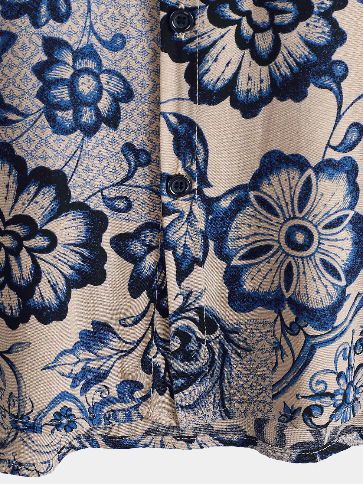 Camisa Hawaiian floral Summer Beach de manga corta para hombre