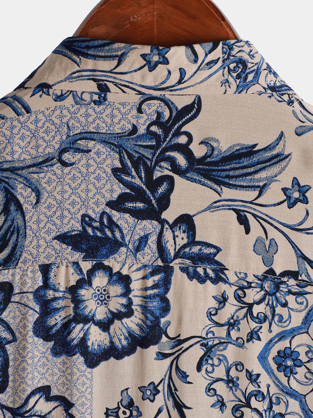 Camisa Hawaiian floral Summer Beach de manga corta para hombre