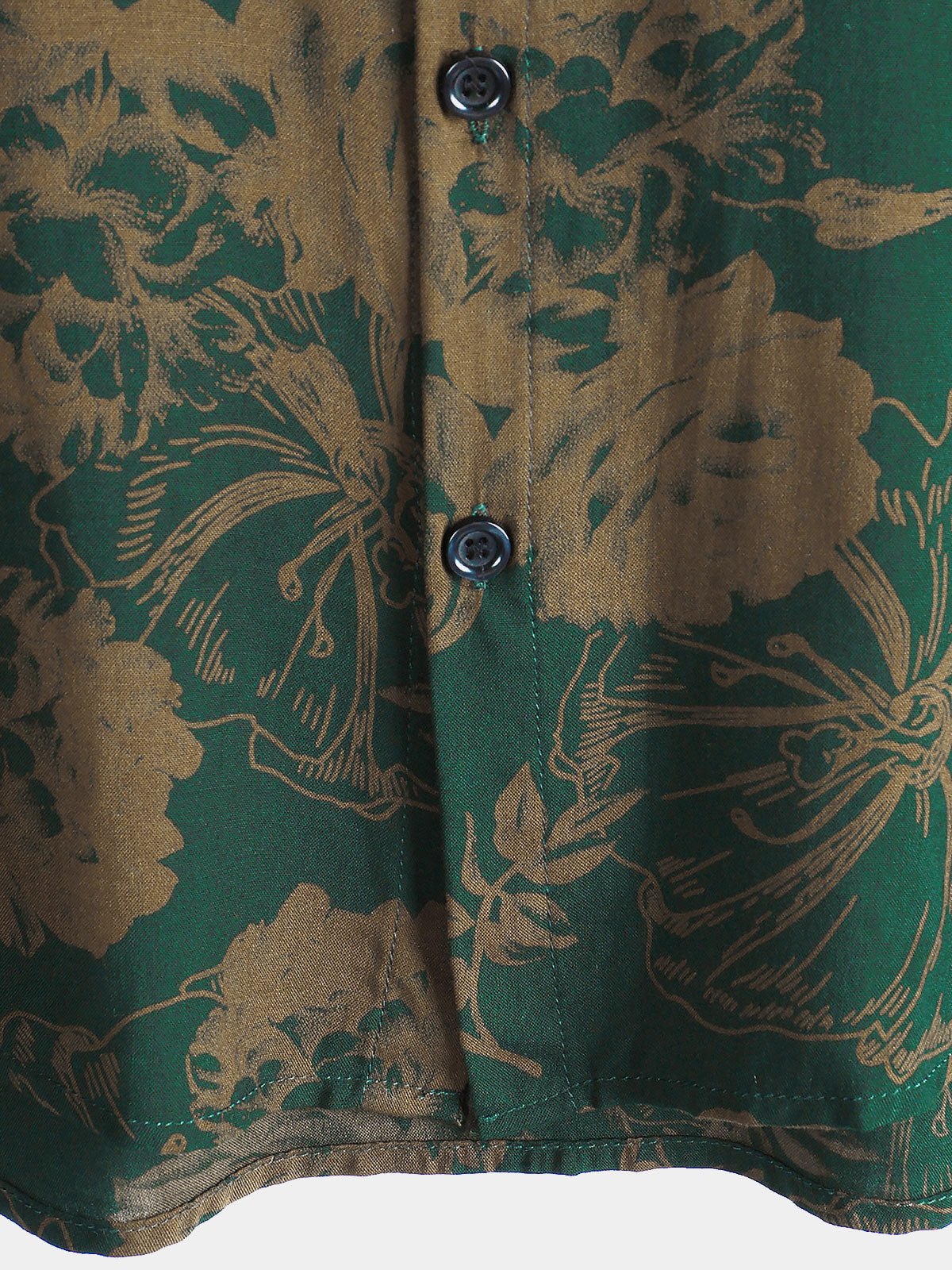 Camisa Hawaiian vintage floral Summer Beach de manga corta para hombre