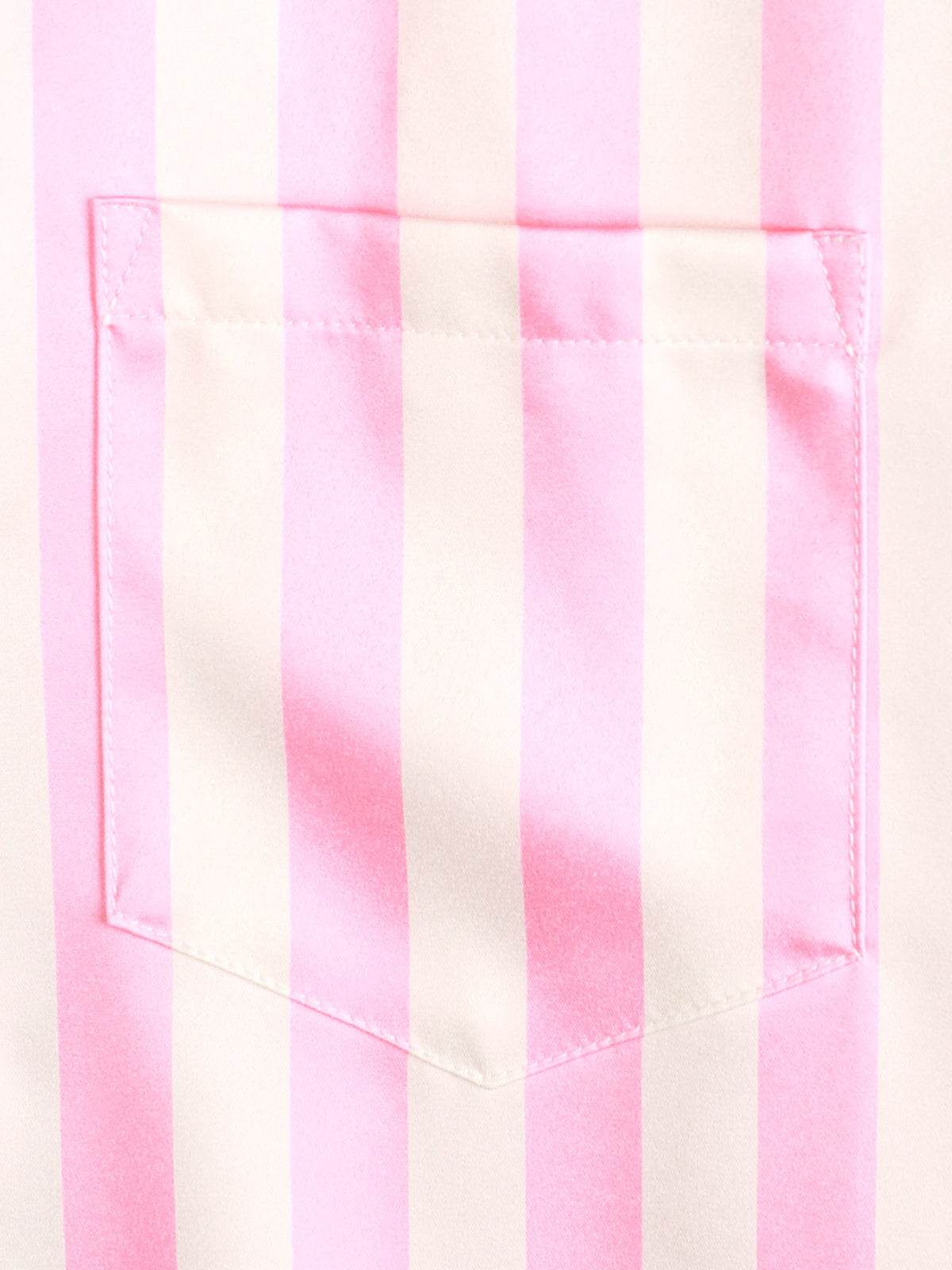 Camisa Tropical Flamingo Pink a rayas estampado Pocket Hawaiian de manga corta para hombre
