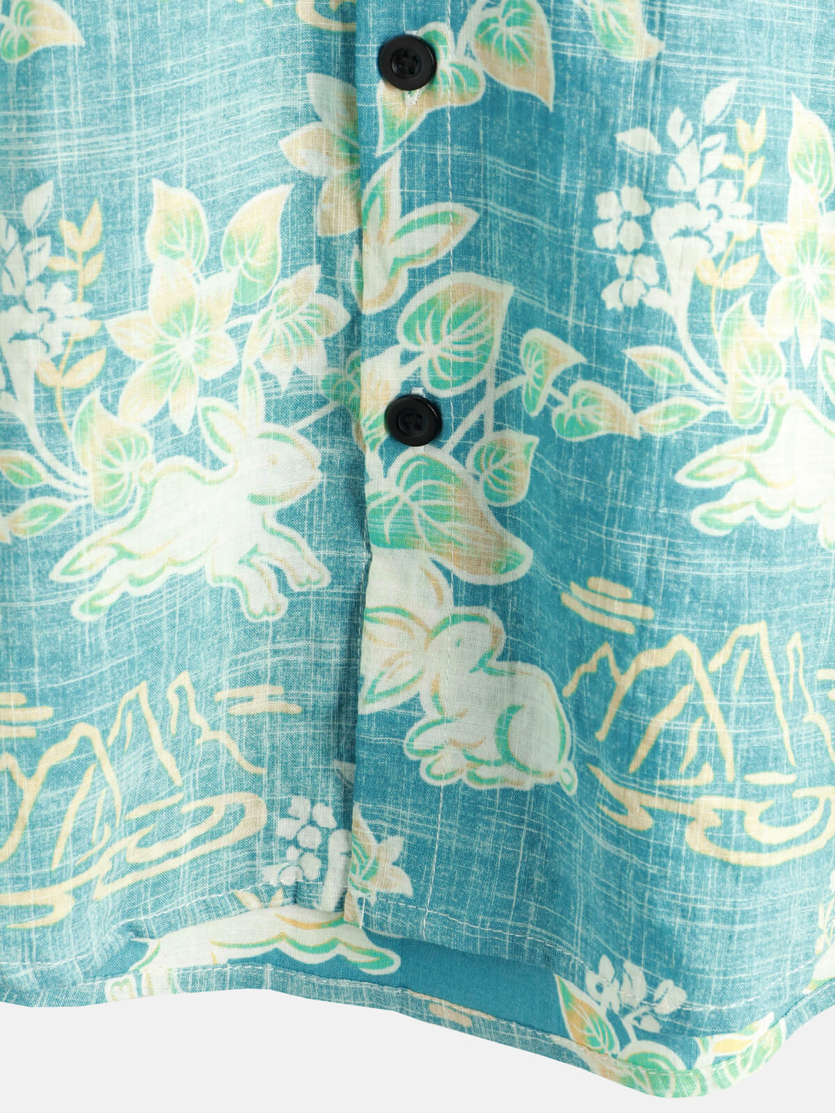 Camisa vintage Hawaiian Tropical floral estampado Pocket Beach Summer de manga corta Button para hombre