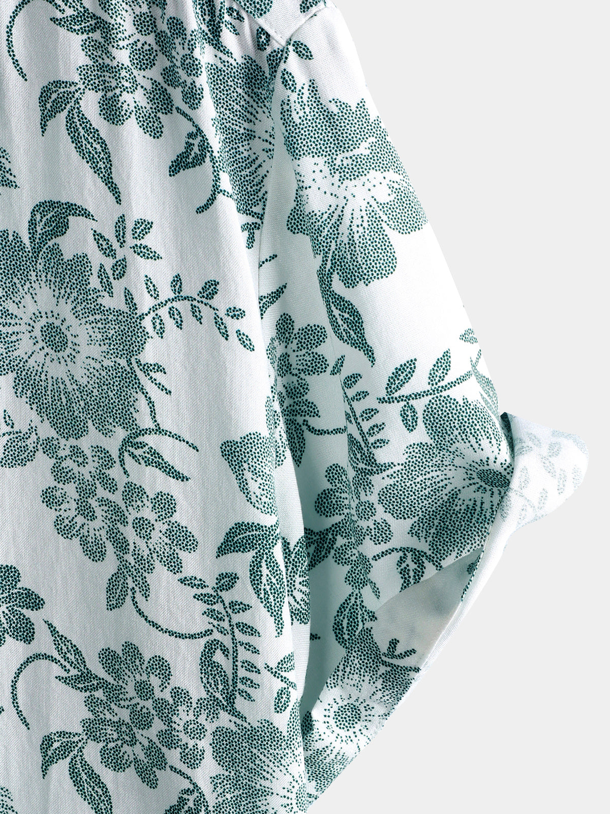 Vintage Green floral Vine Princamiseta - transpirable Wear para hombre