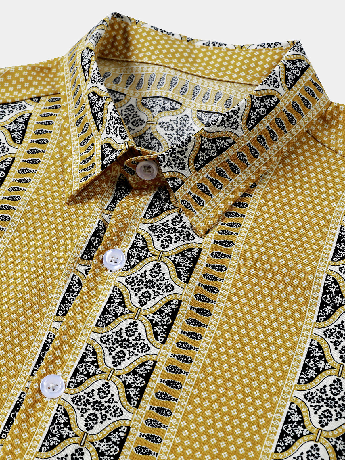 Camisa vintage transpirable de manga corta rayas Button Up Lightweight Cool casual para hombre