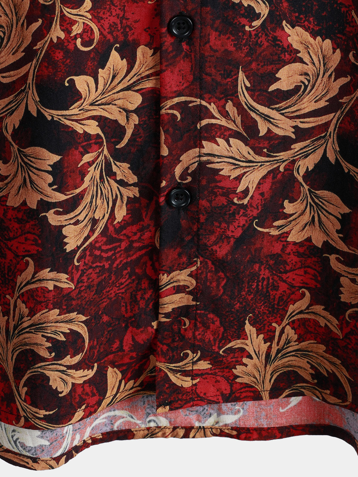 Camisa vintage floral estampado de manga corta Button Up Hawaiian Summer para hombre