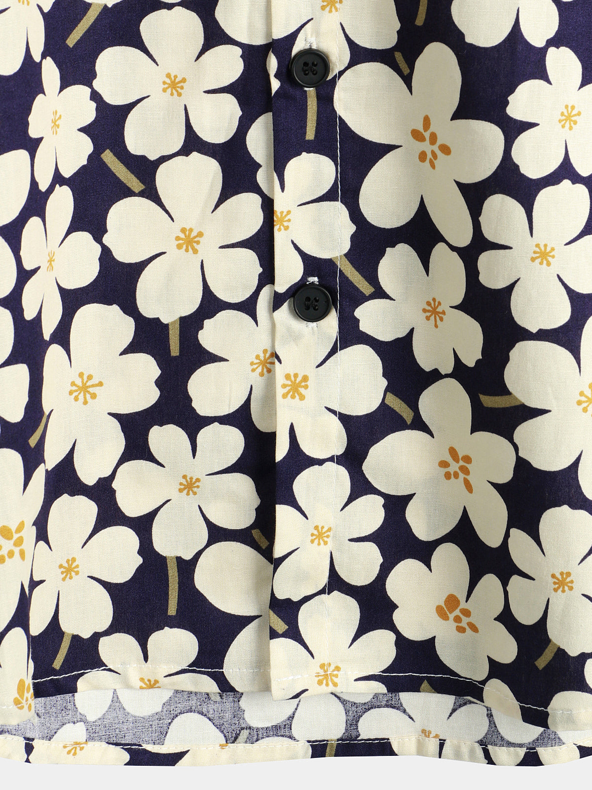 Camisa floral estampado Holiday Flower casual de manga corta para hombre