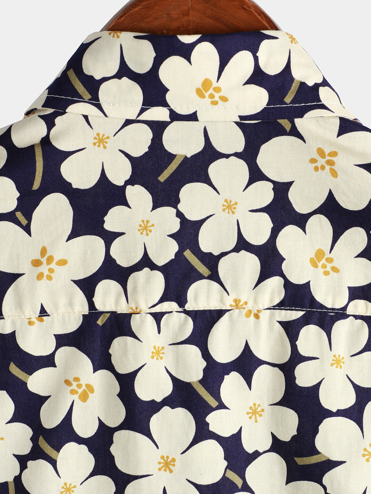 Camisa floral estampado Holiday Flower casual de manga corta para hombre
