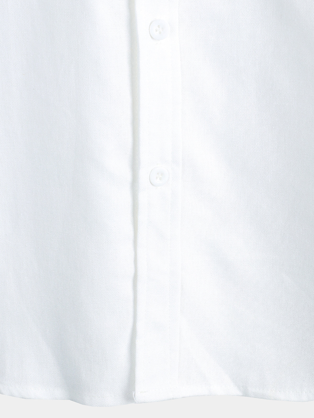 para hombre de algodón & de lino Chest Pockets de color sólido de manga corta camisa