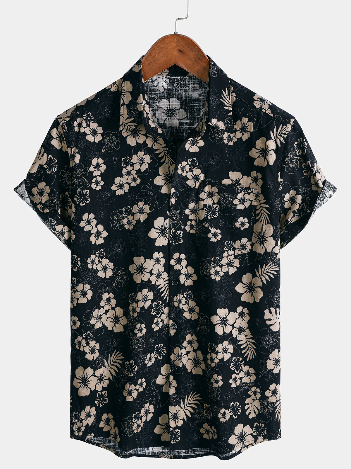 Camisa Resort floral de manga corta transpirable Cool casual Summer para hombre