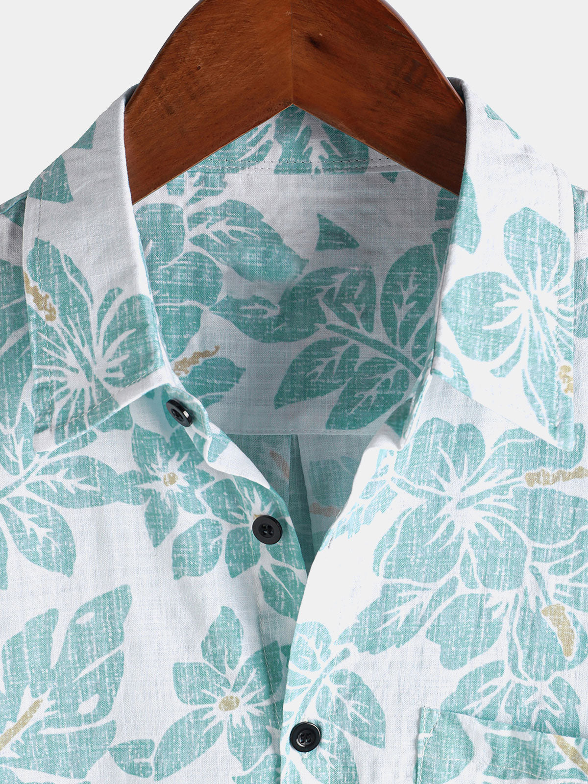 Camisa Summer floral Beach Hawaiian de manga corta para hombre
