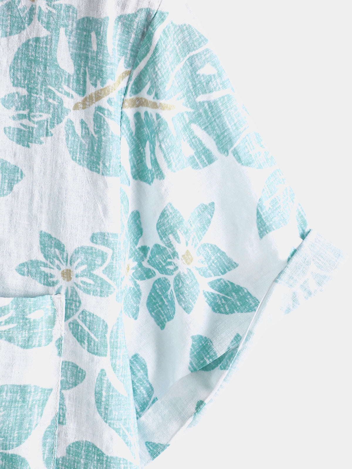 Camisa Summer floral Beach Hawaiian de manga corta para hombre