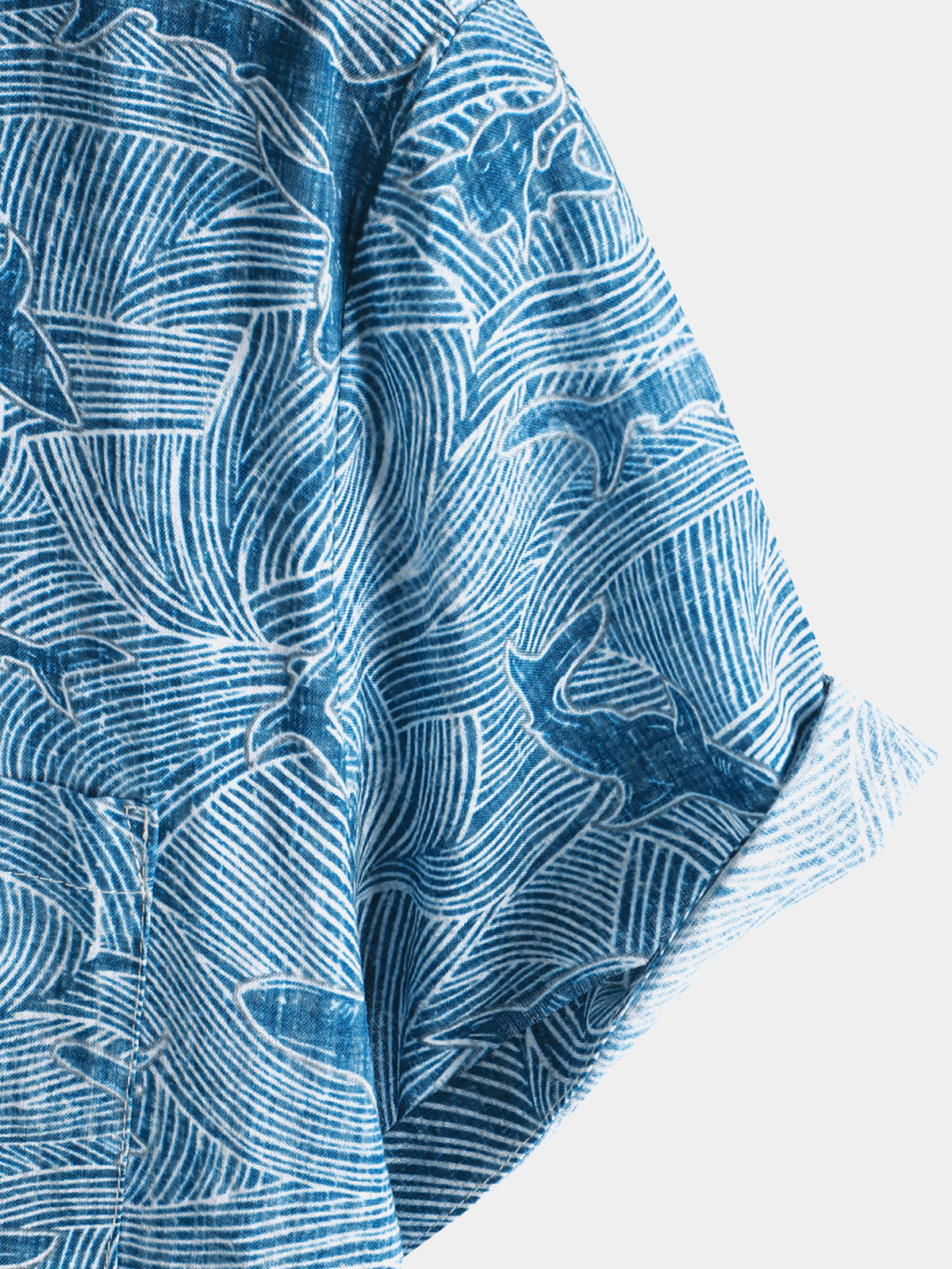 Camisa Summer Ocean Shark Beach Hawaiian de manga corta para hombre