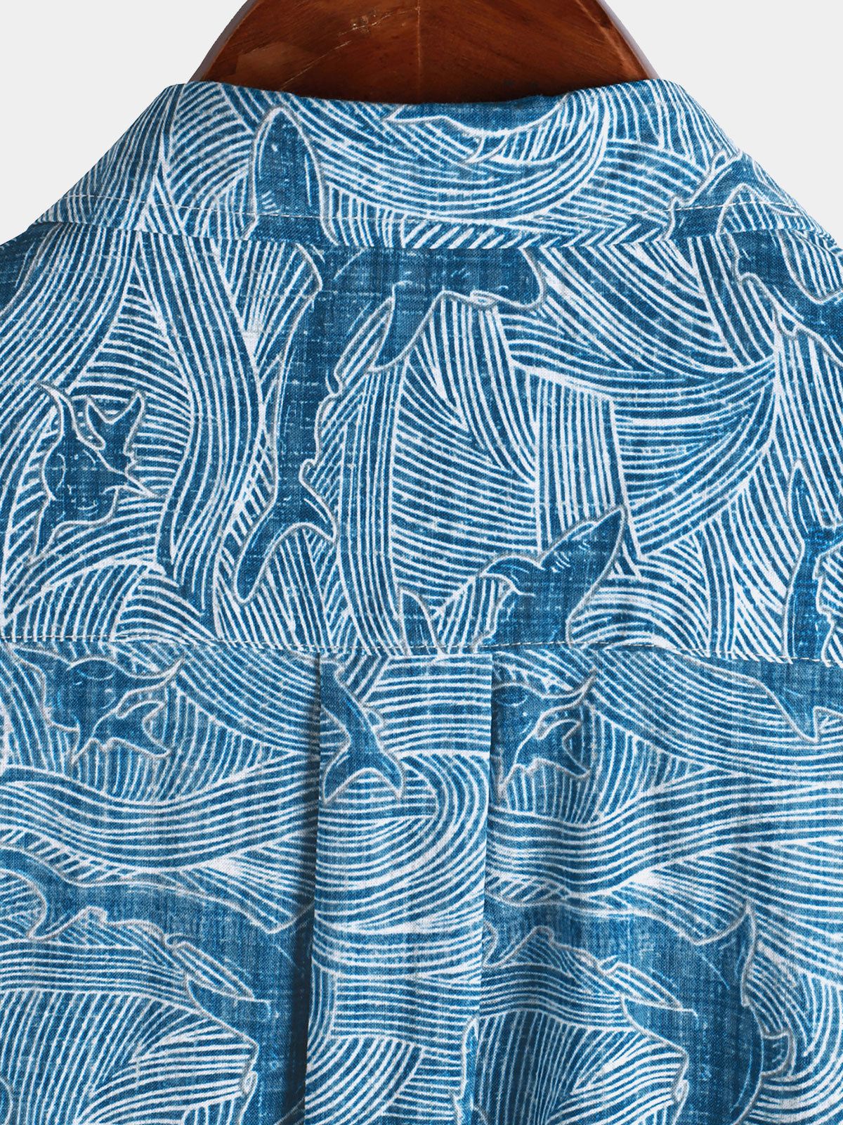 Camisa Summer Ocean Shark Beach Hawaiian de manga corta para hombre