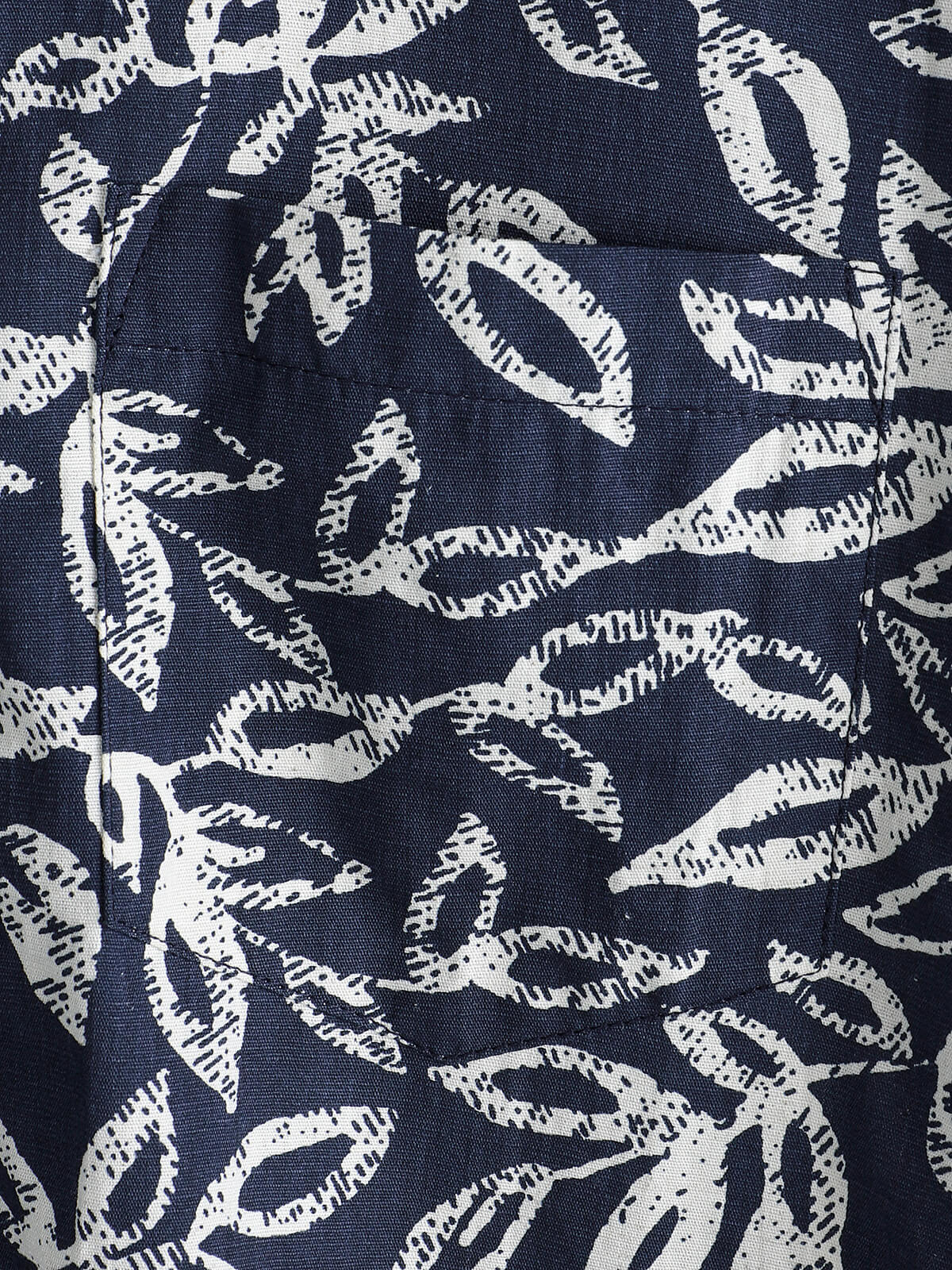 Tropical Foliage Pattern transpirable de algodón Summer Holiday Resorcamiseta para hombre