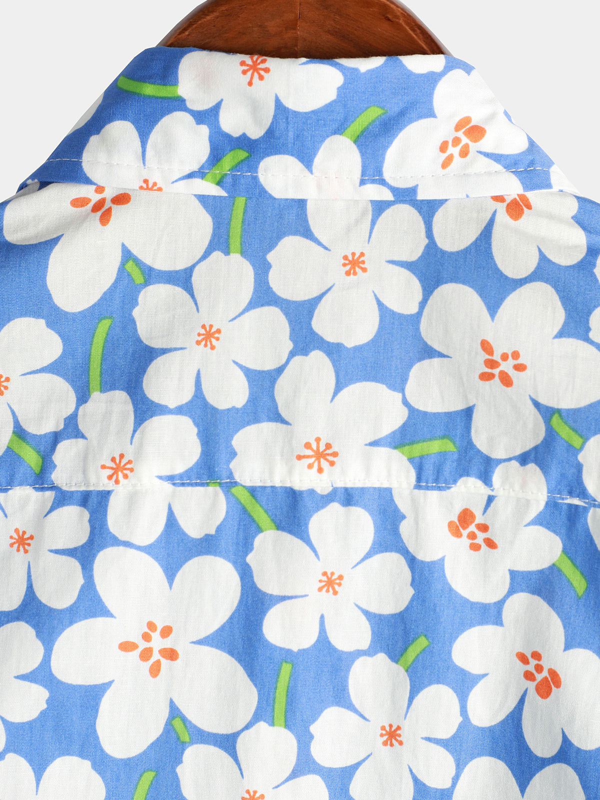 Camisa floral estampado Holiday Flower casual de manga corta para hombre