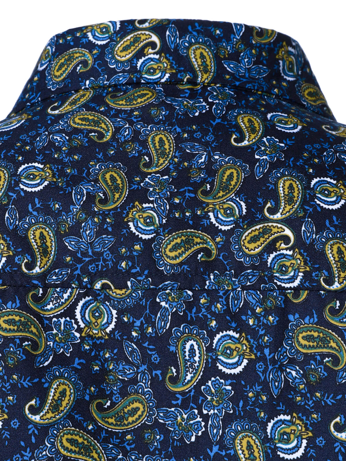 Camisa Paisley Button Up de manga larga para hombre