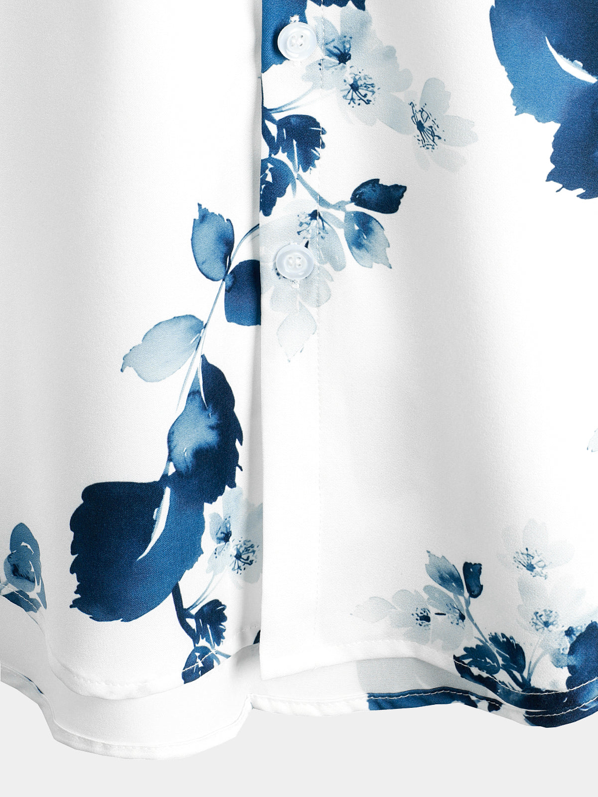 Camisa casual floral Art Button Up de manga corta Summer Holiday Beach para hombre