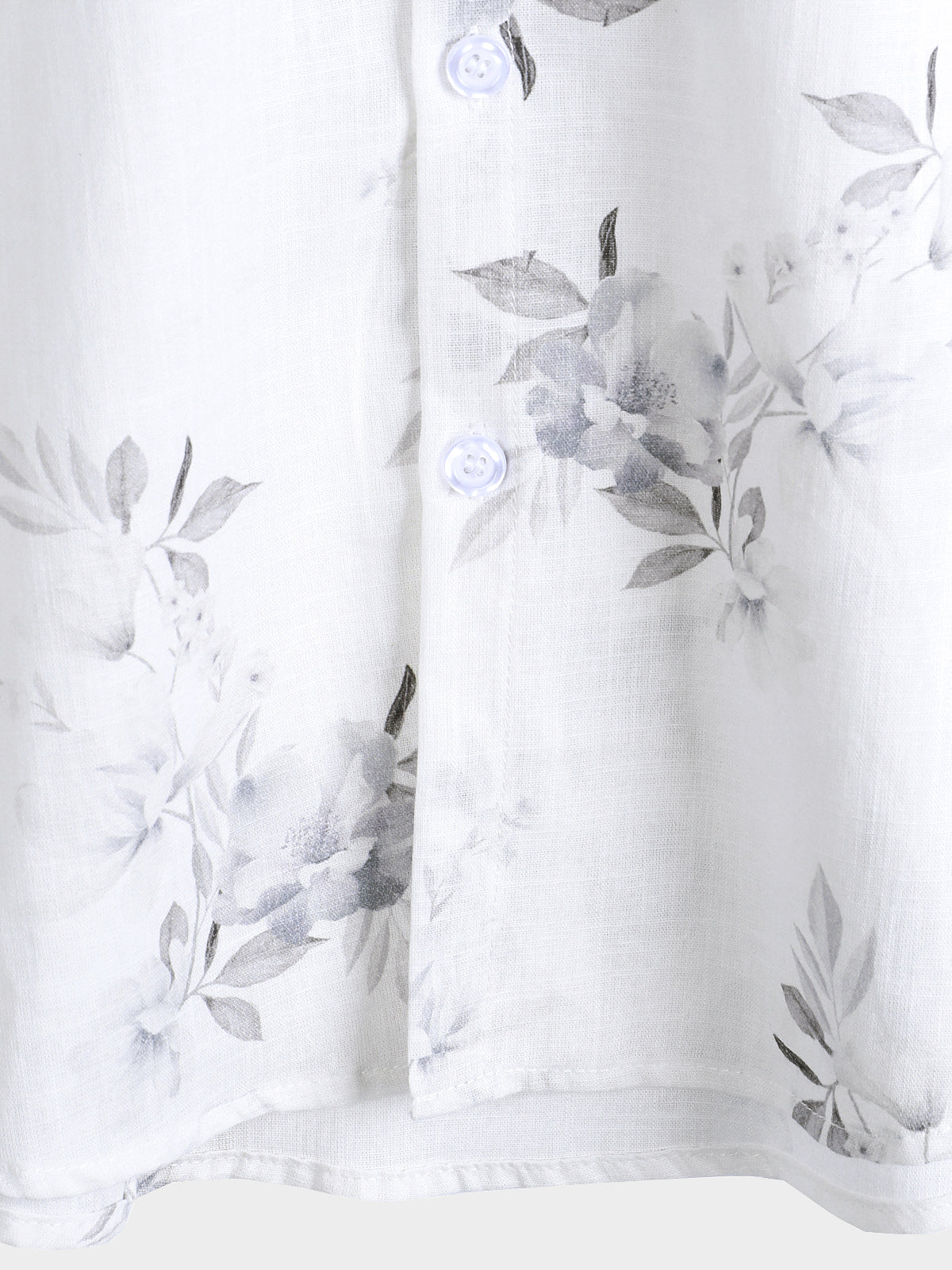 Camisa elegante floral estampado de manga corta para hombre