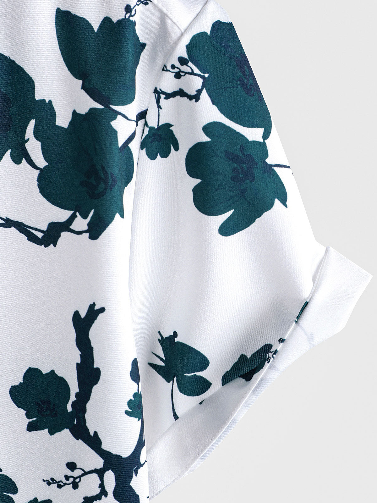 Camisa Summer floral Button Up de manga corta Holiday Beach para hombre