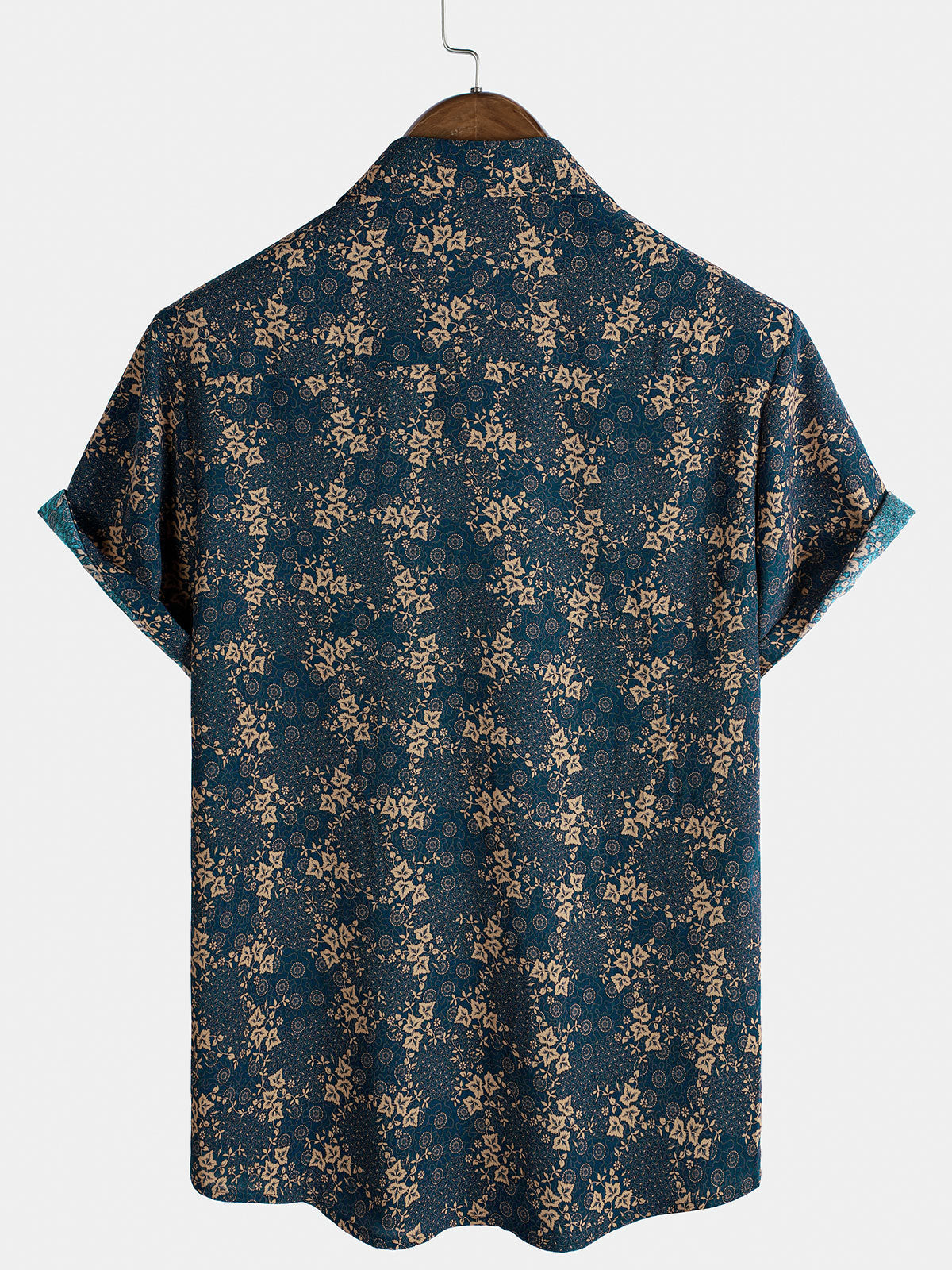 Camisa Summer retro estampado Pocket Holiday para hombre