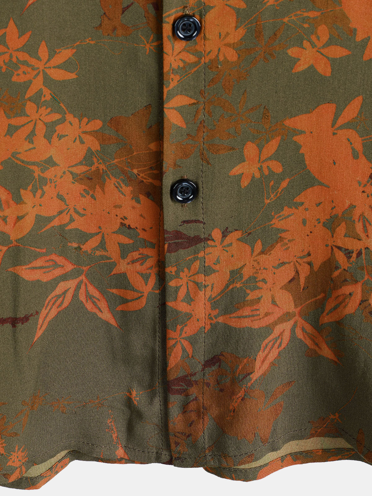 Camisa vintage floral Holiday de manga corta Button Summer Beach para hombre