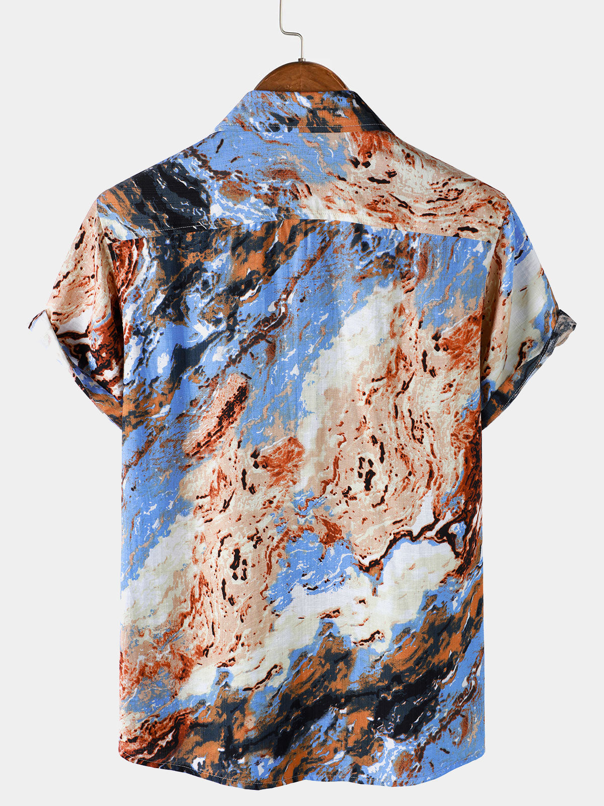 Camisa Abstract Art Vacation de manga corta para hombre