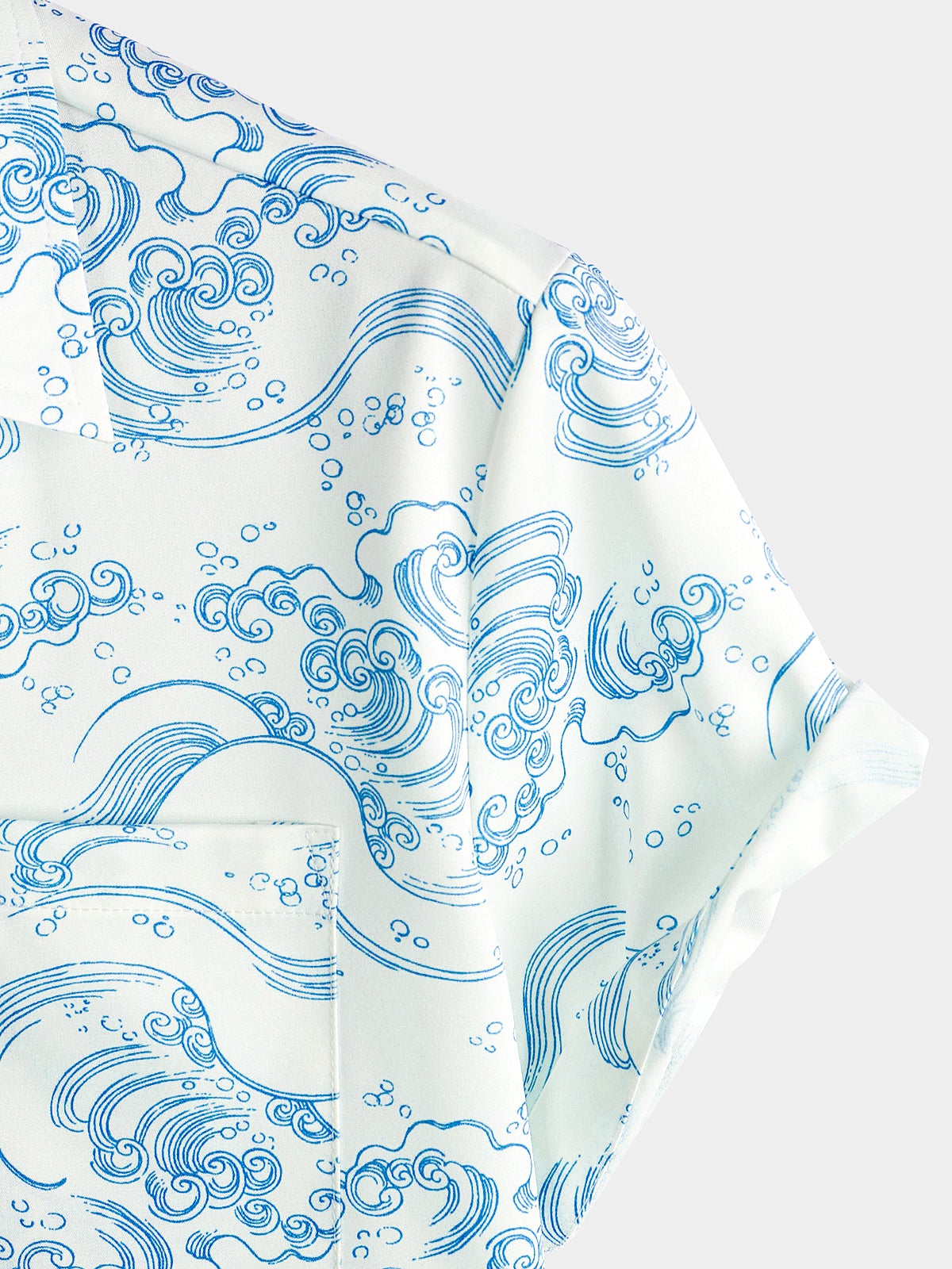 Camisa Tiger Animal estampado Summer Pocket Button Up Resort Summer Cool Hawaiian de manga corta para hombre
