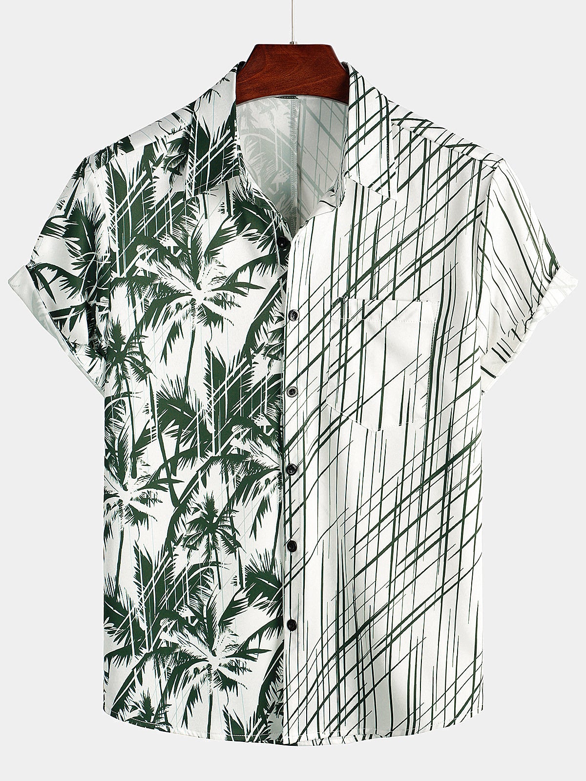 Camisa casual Summer Pocket de manga corta para hombre