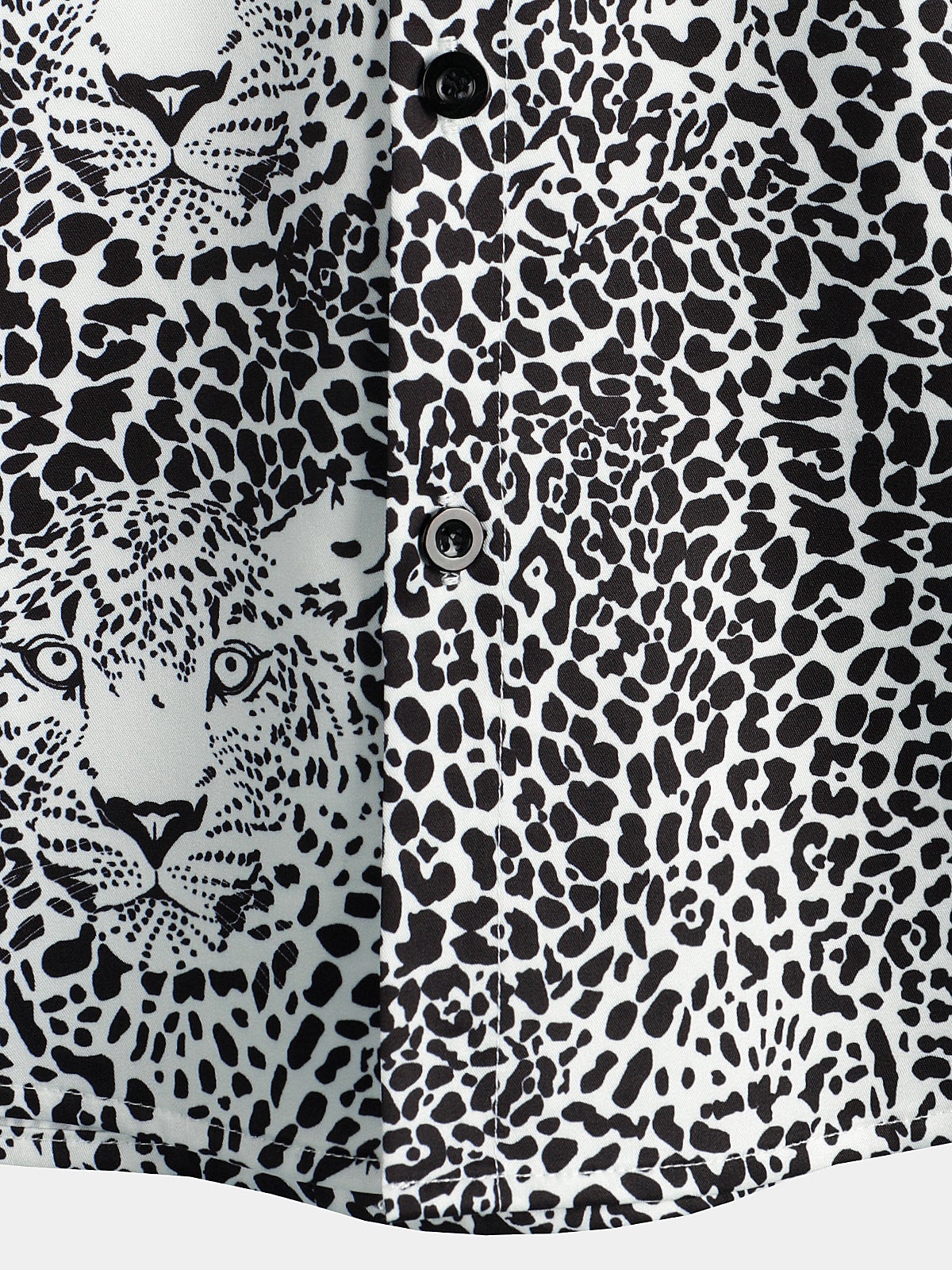 Camisa Leopard Summer Pocket de manga corta para hombre