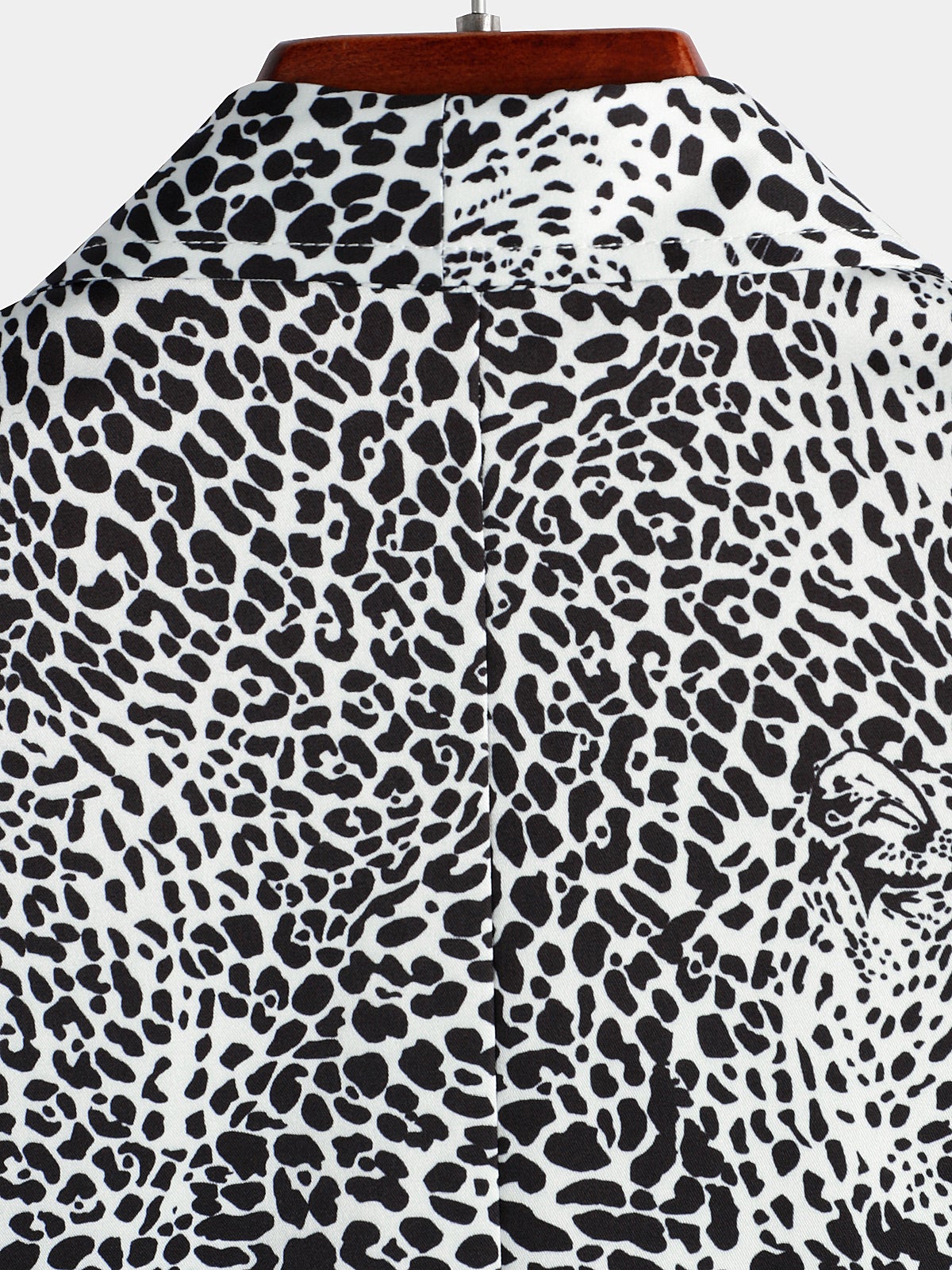 Camisa Leopard Summer Pocket de manga corta para hombre