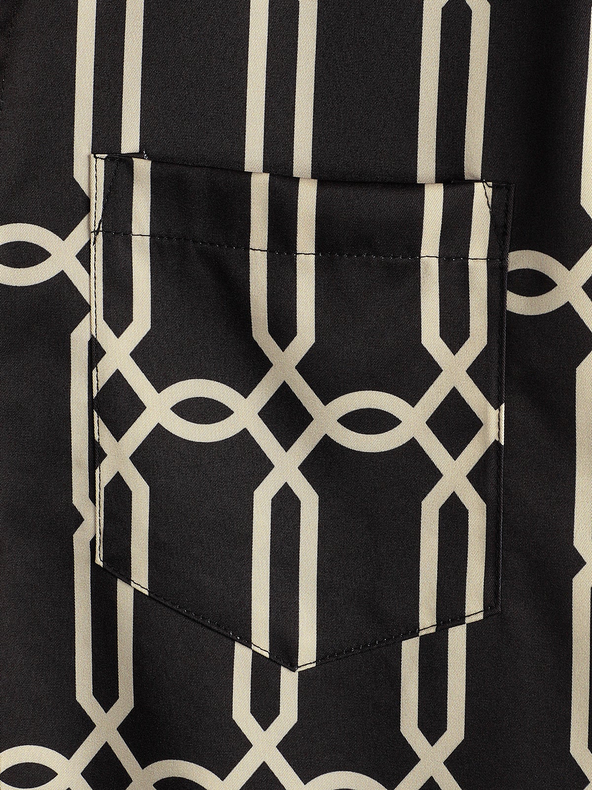 Camisa casual Tiger estampado Pocket de manga corta para hombre