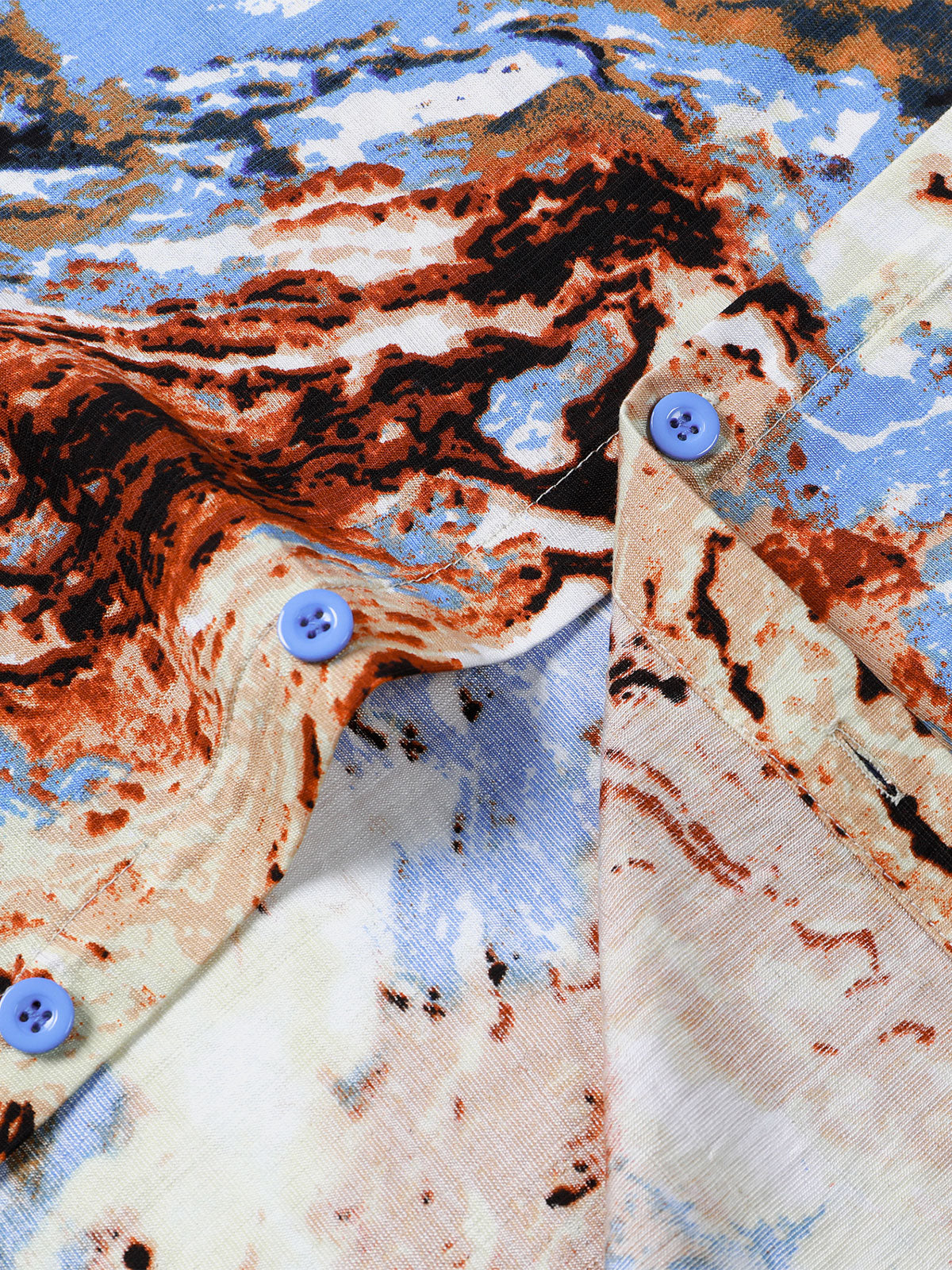 Camisa Abstract Art Vacation de manga corta para hombre