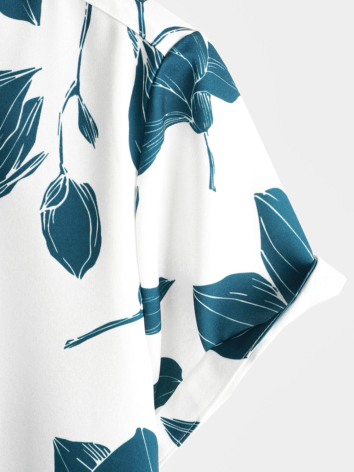 Camisa Summer casual floral Button Up de manga corta Holiday Cool Beach para hombre