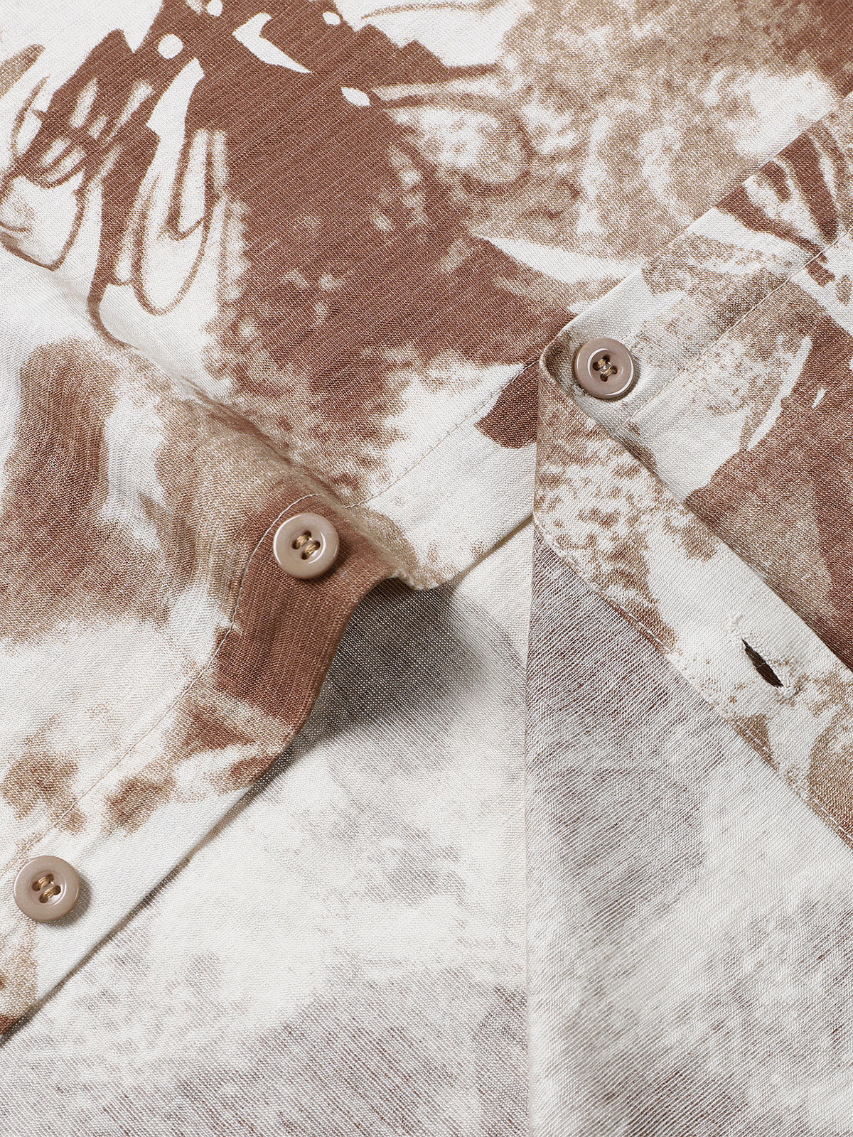 Camisa Abstract floral Camp Button Up de manga corta para hombre