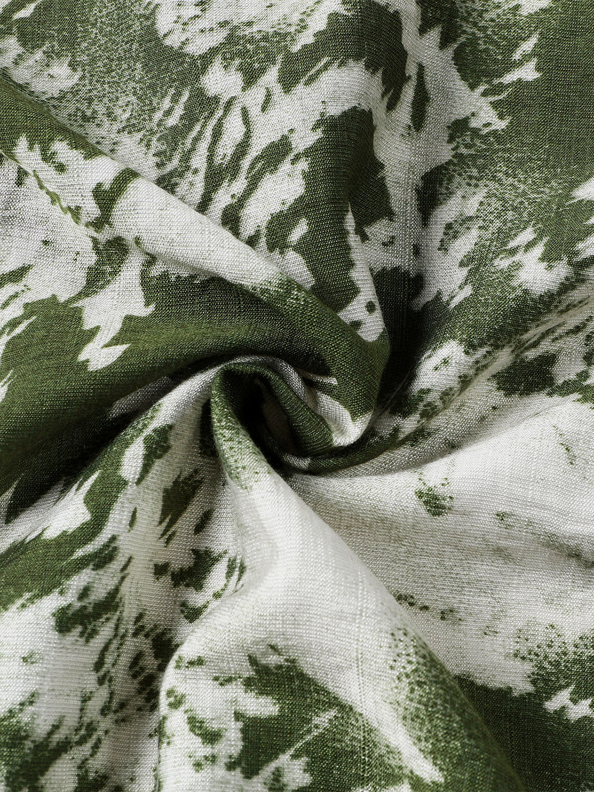 Camisa Abstract Botanical Button Up de manga corta para hombre
