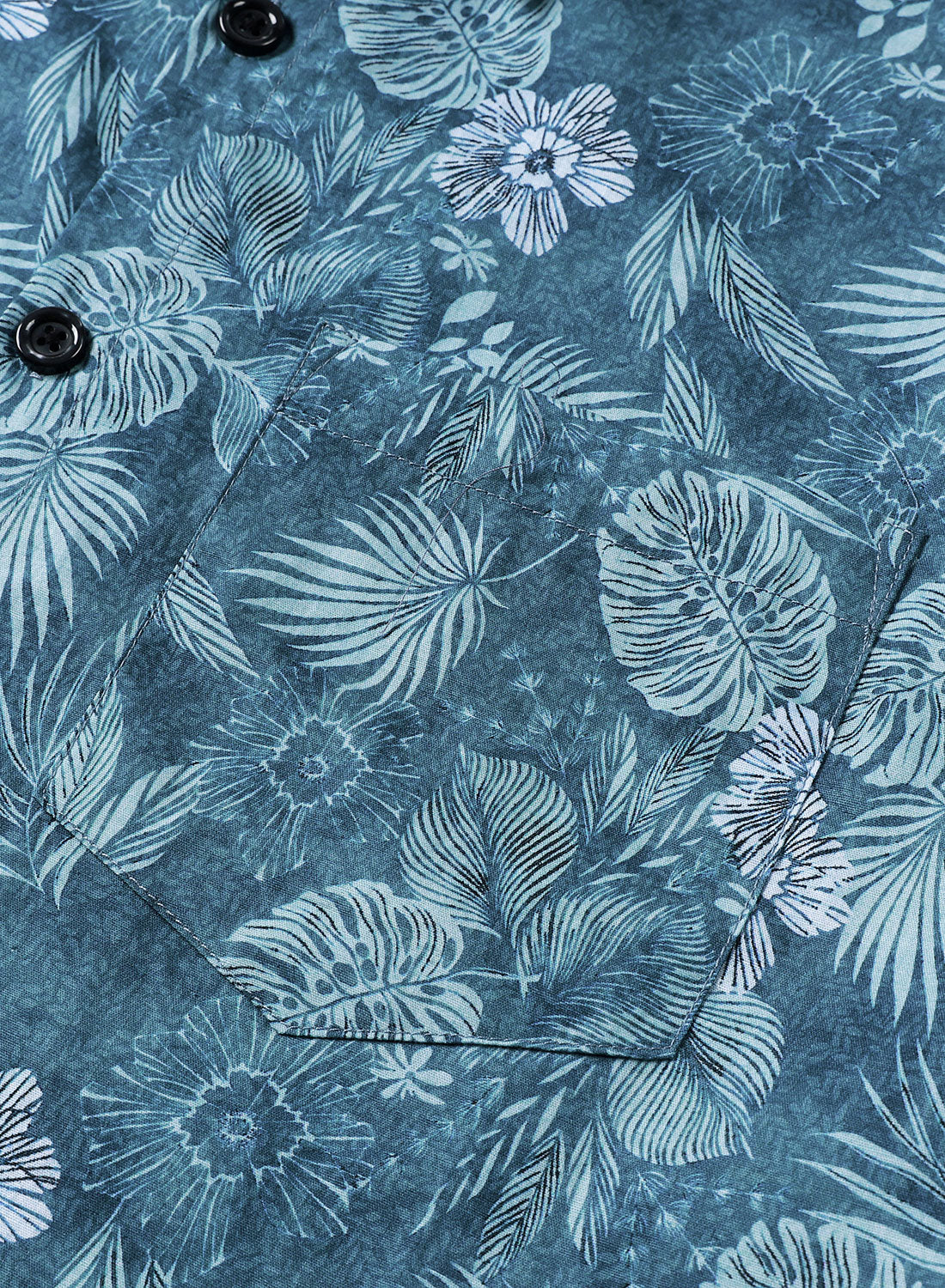 Camisa Tropical floral de manga corta Lightweight transpirable casual para hombre