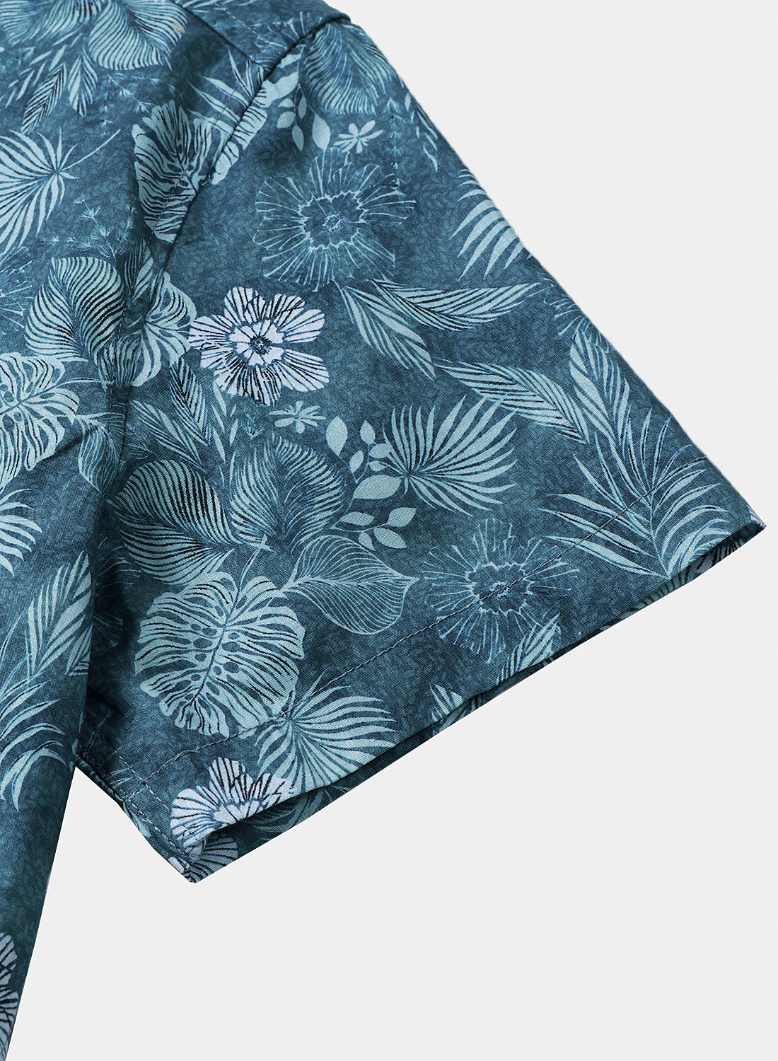 Camisa Tropical floral de manga corta Lightweight transpirable casual para hombre