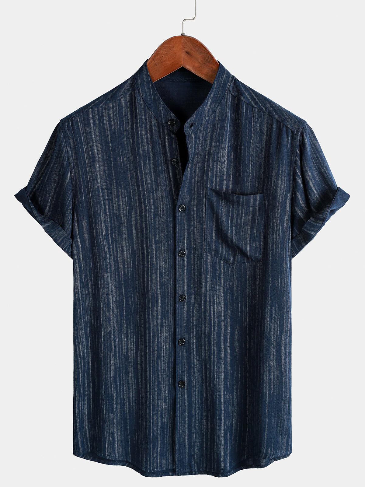 Camisa Lightweight transpirable Textured de manga corta casual para hombre
