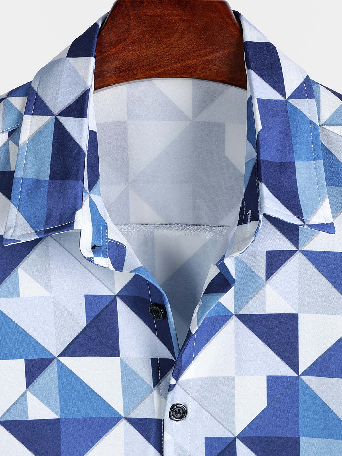 Blue Abstract Graphic Island Cruise Summer Holiday Resorcamiseta para hombre