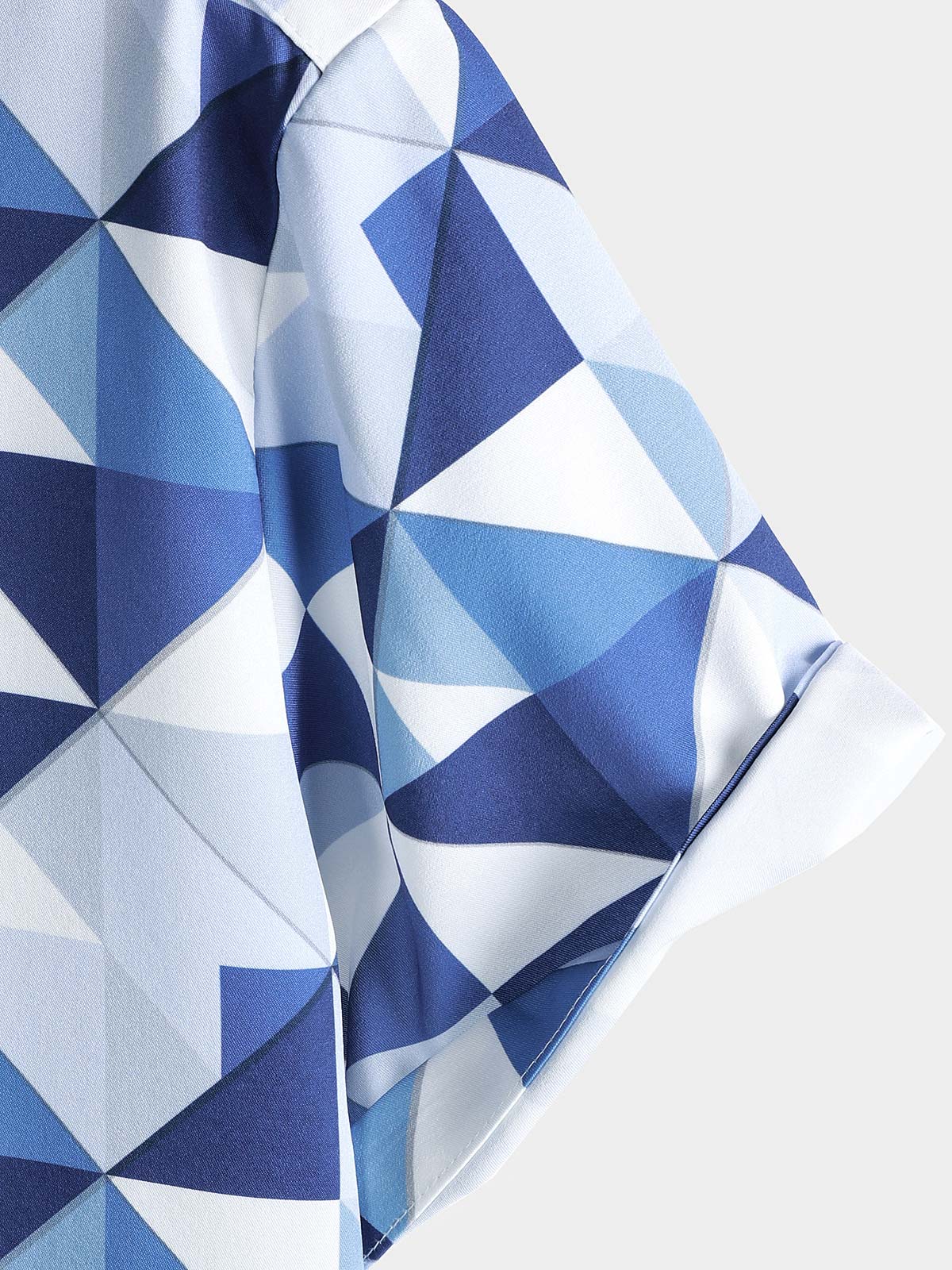Blue Abstract Graphic Island Cruise Summer Holiday Resorcamiseta para hombre